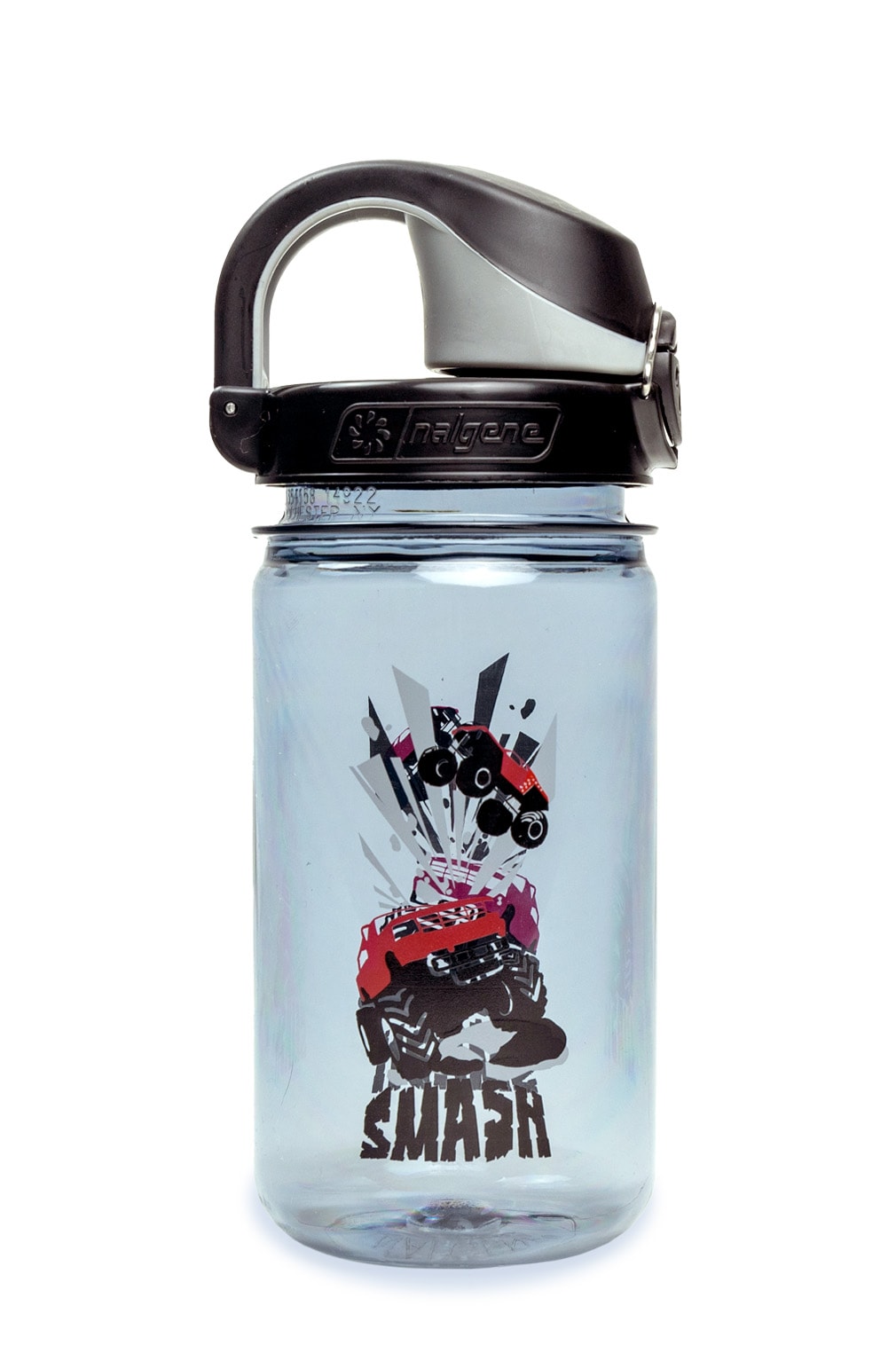 Nalgene product image: 12oz On-The-Fly Kids Lock-Top Bottle with Graphics E4 — 12oz On-The-Fly Kids Lock-Top Bottle with Graphics