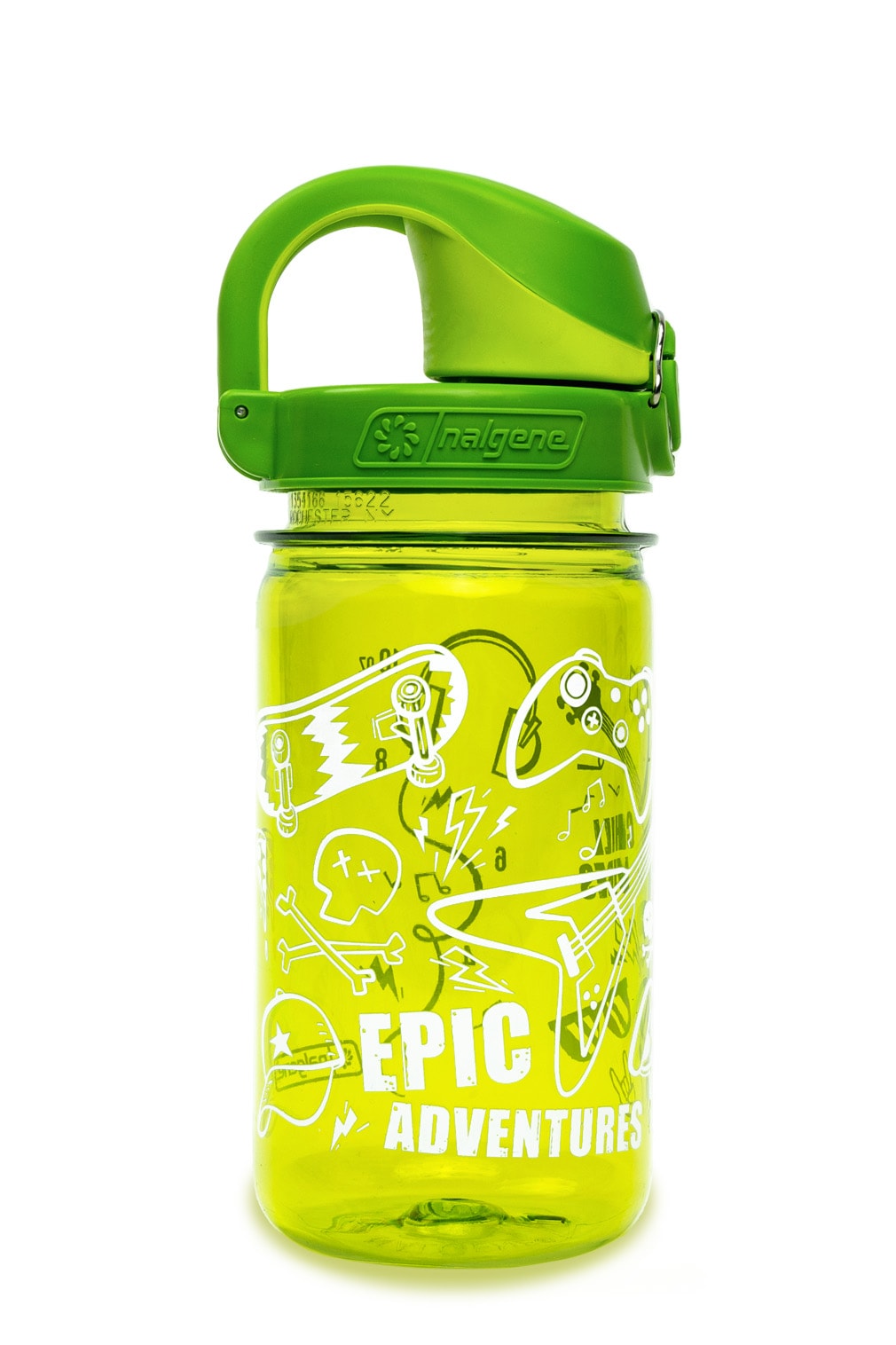 Nalgene product image: 12oz On-The-Fly Kids Lock-Top Bottle with Graphics E6 — 12oz On-The-Fly Kids Lock-Top Bottle with Graphics