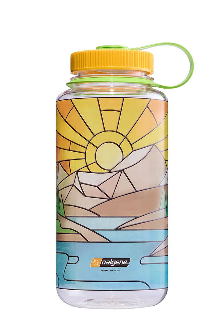 Nalgene product view: 32oz Wide Mouth Stained Glass Print Bottles B9 — 32oz Wide Mouth Stained Glass Print Bottles