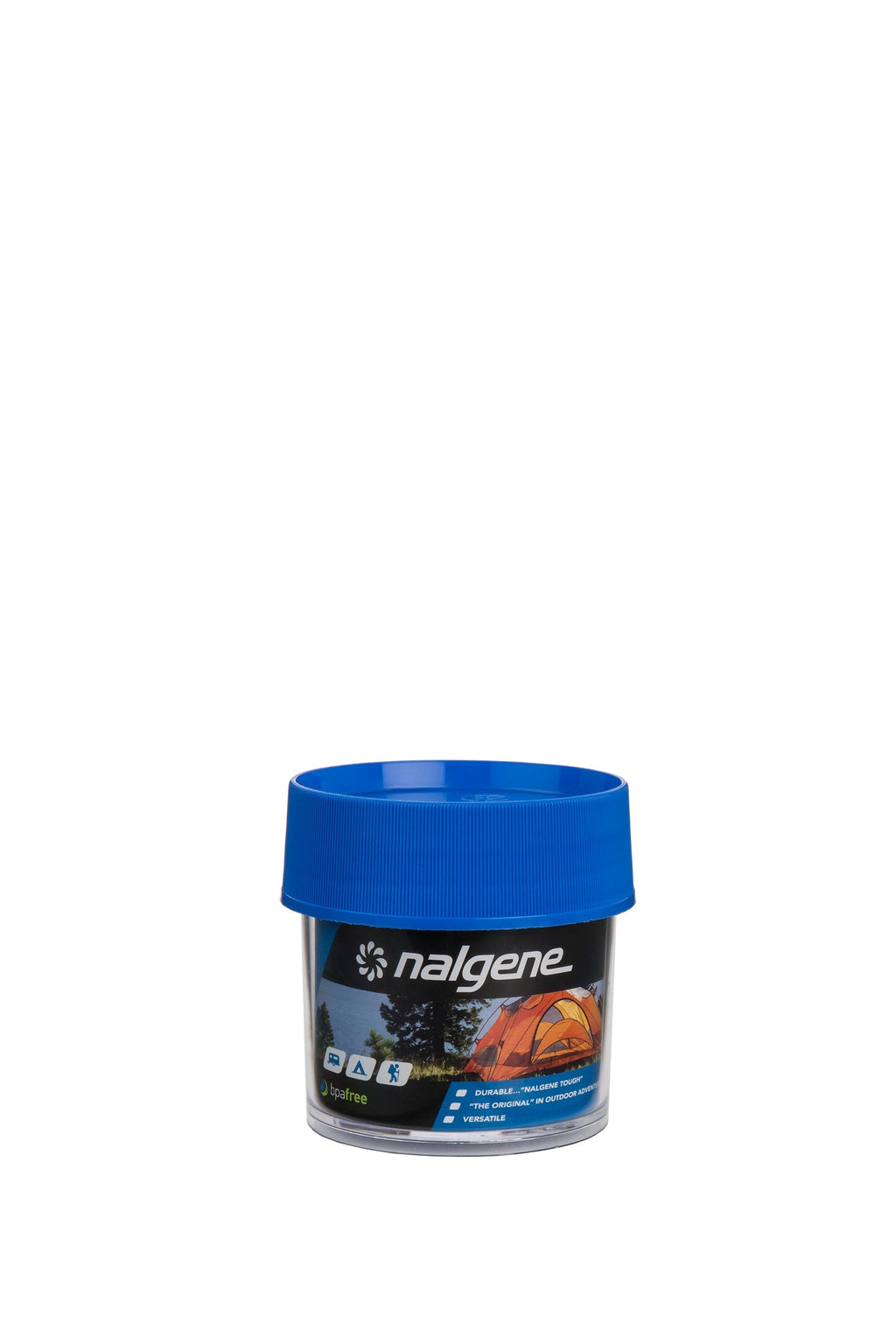 Nalgene product view: 4oz Storage Jar – Blue Lid T6 — 4oz Storage Jar – Blue Lid