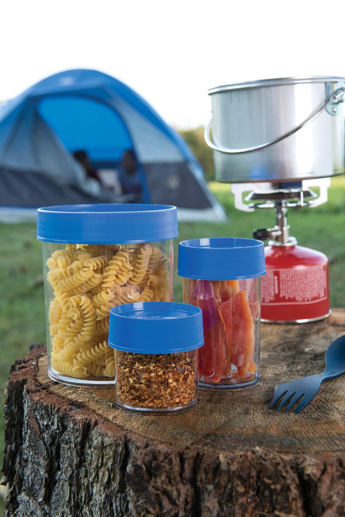 Nalgene product detail: 16oz Storage Jar – Blue Lid Q6 — 16oz Storage Jar – Blue Lid
