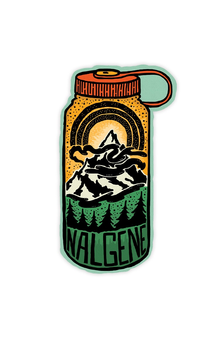 Nalgene product detail: Mountain Peak Sticker V9 — Mountain Peak Sticker