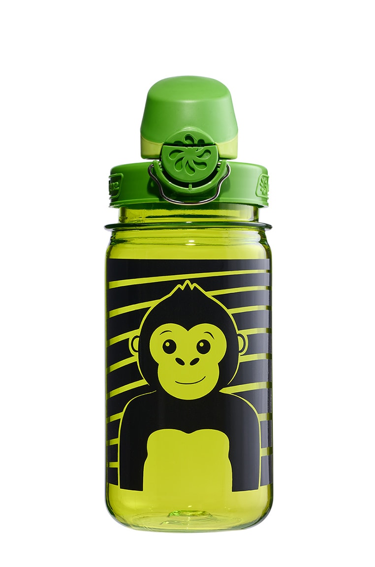 Nalgene product view: 12oz On-The-Fly Kids Lock-Top Bottle with Graphics Z0 — 12oz On-The-Fly Kids Lock-Top Bottle with Graphics