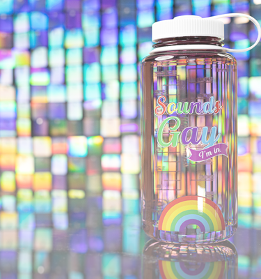 Nalgene product detail: 32oz Wide Mouth Pride Bottle L1 — 32oz Wide Mouth Pride Bottle