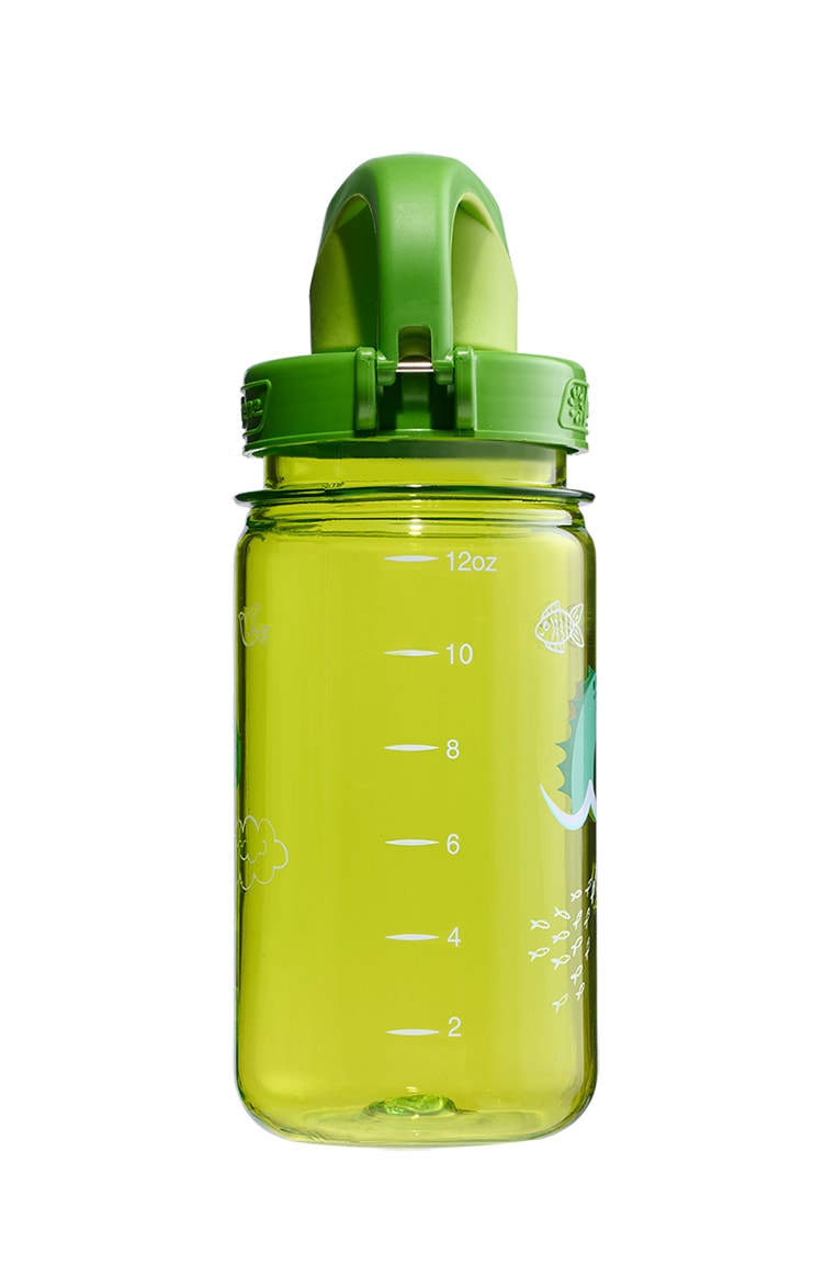 Nalgene product view: 12oz On-The-Fly Kids Lock-Top Bottle with Graphics Z0 — 12oz On-The-Fly Kids Lock-Top Bottle with Graphics