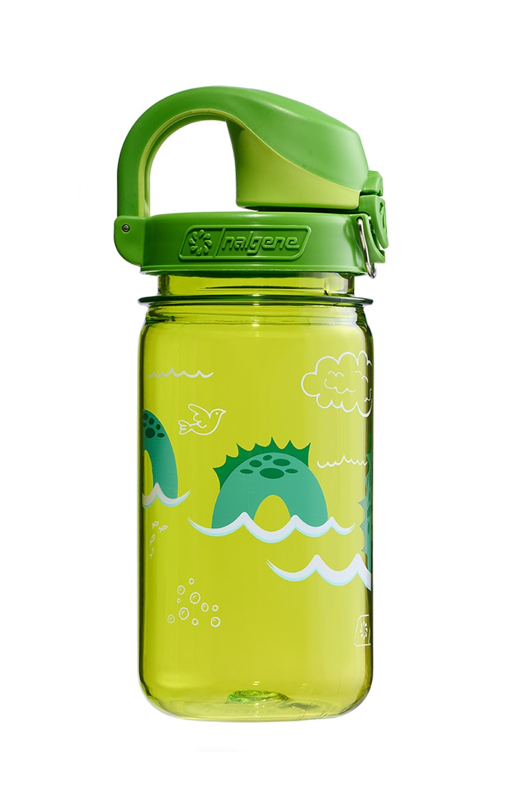 Nalgene product view: 12oz On-The-Fly Kids Lock-Top Bottle with Graphics Z0 — 12oz On-The-Fly Kids Lock-Top Bottle with Graphics