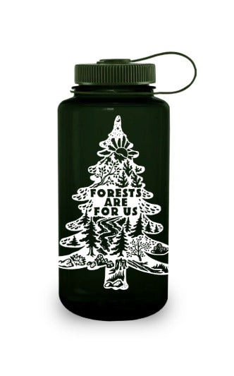 Nalgene product image: 32oz Wide Mouth “Public Lands: Forests Are for Us” Bottle H3 — 32oz Wide Mouth “Public Lands: Forests Are for Us” Bottle